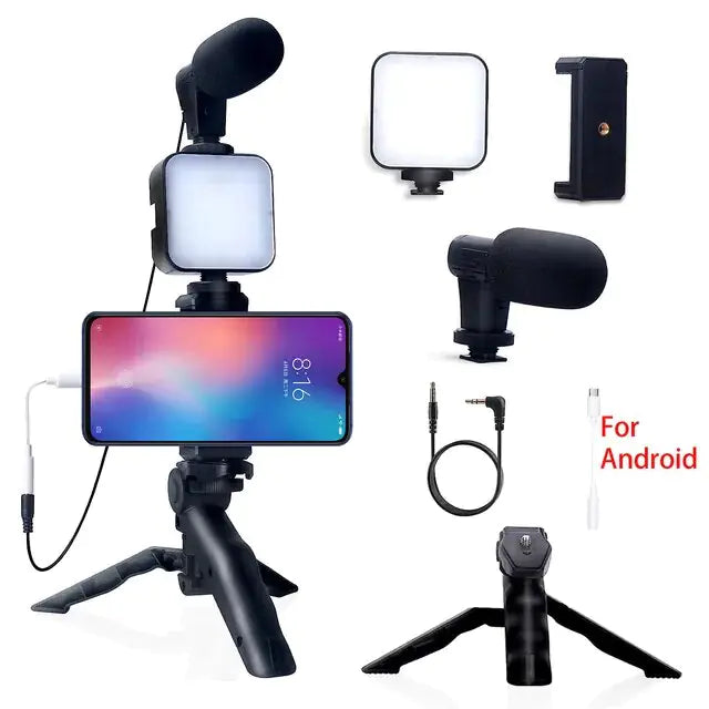 Smartphone Vlogging Kit With Tripod