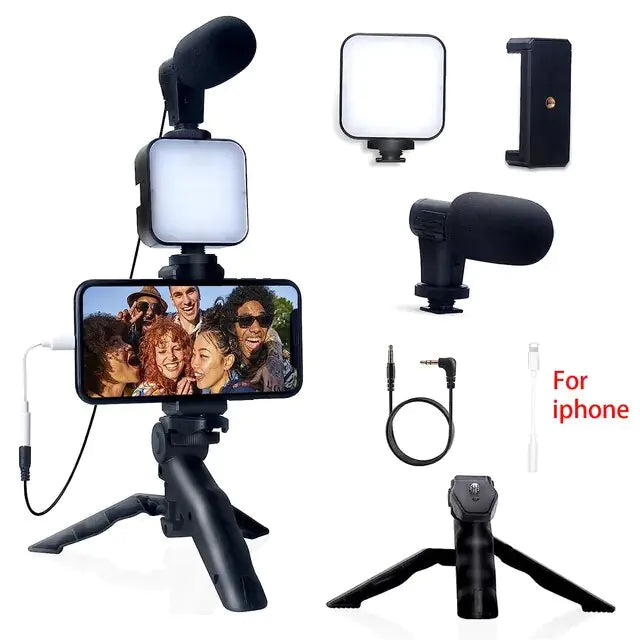 Smartphone Vlogging Kit With Tripod